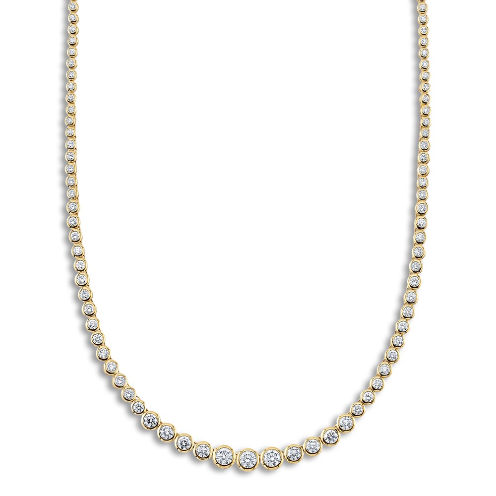 Shy Creation Diamond Tennis Necklace 5-1/2 ct tw Round 14K Yellow Gold SC55022351V2Z18 hSqYCujH Shy Creation Diamond Tennis Necklace 5-1/2 ct tw Round 14K Yellow Gold SC55022351V2Z18 hSqYCujH