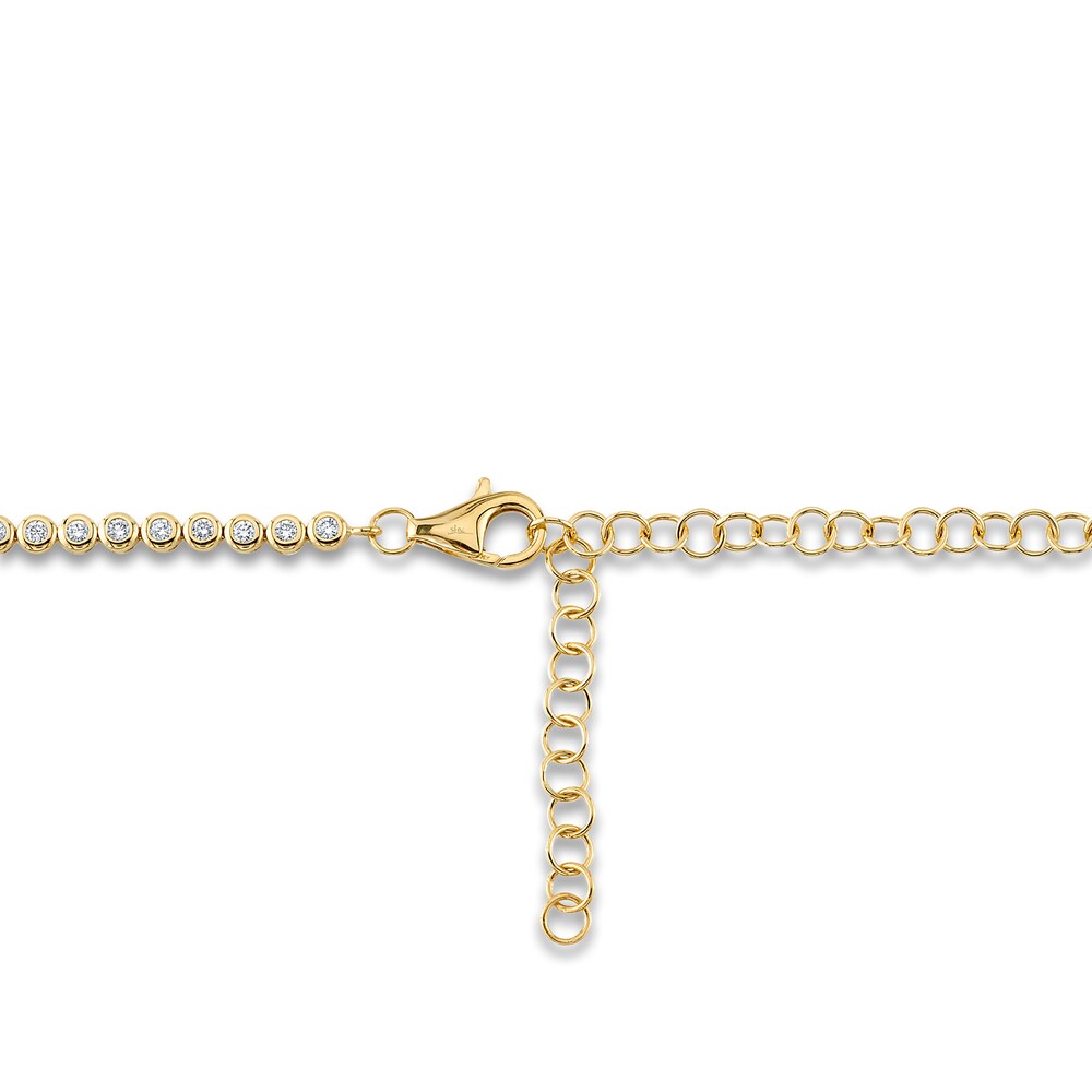 Shy Creation Diamond Tennis Necklace 5-1/2 ct tw Round 14K Yellow Gold SC55022351V2Z18 hSqYCujH Shy Creation Diamond Tennis Necklace 5-1/2 ct tw Round 14K Yellow Gold SC55022351V2Z18 hSqYCujH