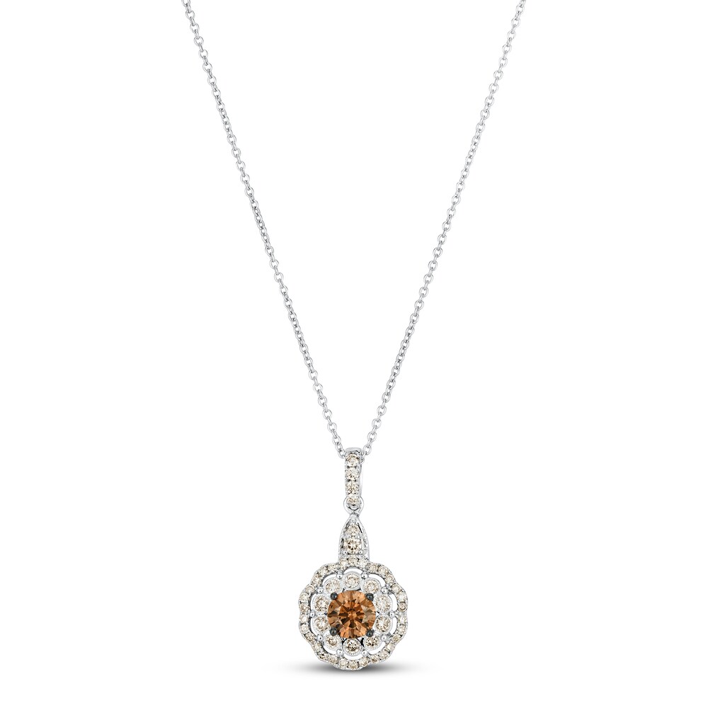 Le Vian Chocolate Diamond Necklace 7/8 ct tw Round 14K Vanilla Gold hi5TtYJ9 Le Vian Chocolate Diamond Necklace 7/8 ct tw Round 14K Vanilla Gold hi5TtYJ9