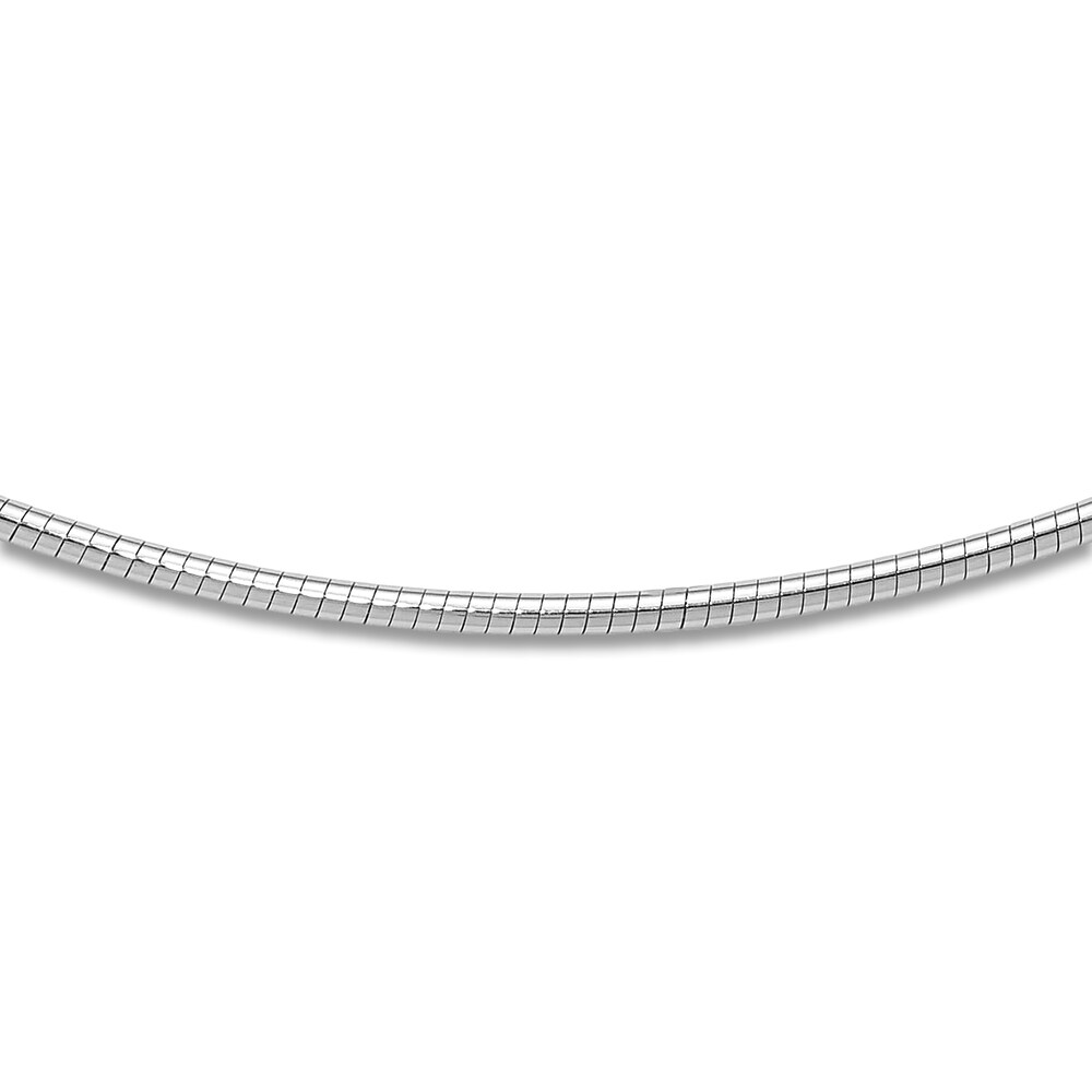 Omega Chain Necklace 14K White Gold 18" 2.0mm htcm6aFm Omega Chain Necklace 14K White Gold 18" 2.0mm htcm6aFm
