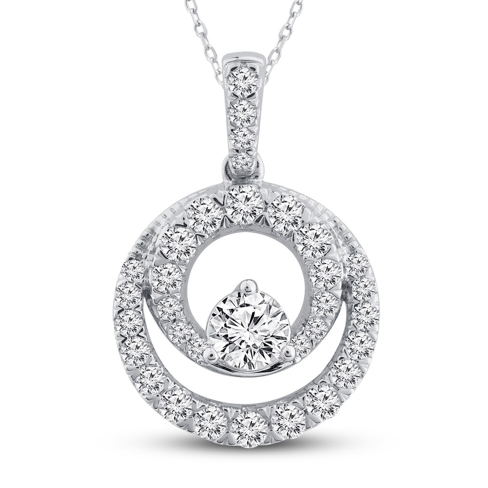 Closer Together Diamond Necklace 1 ct tw Round 14K White Gold iEys7yTX Closer Together Diamond Necklace 1 ct tw Round 14K White Gold iEys7yTX