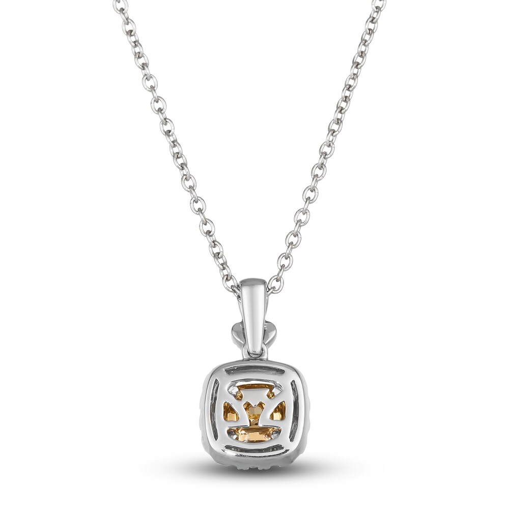 Le Vian Sunny Yellow Diamond Pendant Necklace 3/4 ct tw Round 14K Two-Tone Gold 19\" iKhetuP9 Le Vian Sunny Yellow Diamond Pendant Necklace 3/4 ct tw Round 14K Two-Tone Gold 19\" iKhetuP9