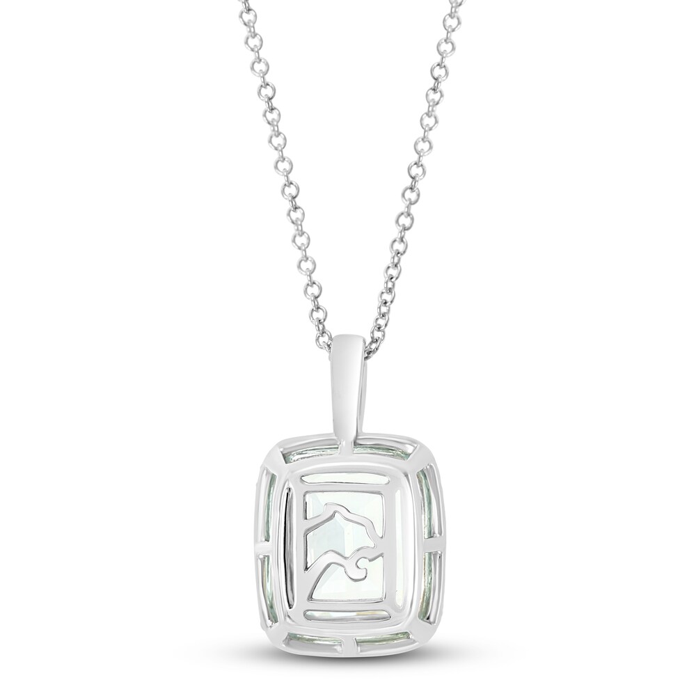 Effy Natural Aquamarine Necklace 1/4 ct tw Diamonds 14K White Gold iOBTdh3n Effy Natural Aquamarine Necklace 1/4 ct tw Diamonds 14K White Gold iOBTdh3n