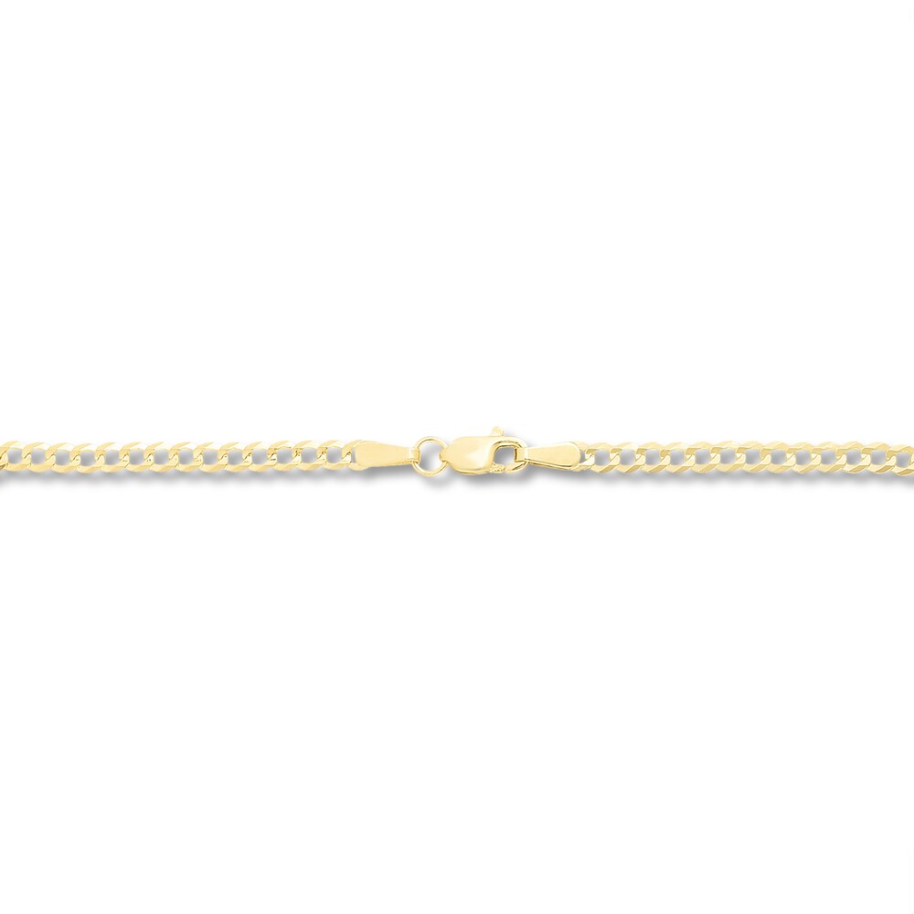 Curb Chain Necklace 14K Yellow Gold 18\" ioaYr417 Curb Chain Necklace 14K Yellow Gold 18\" ioaYr417