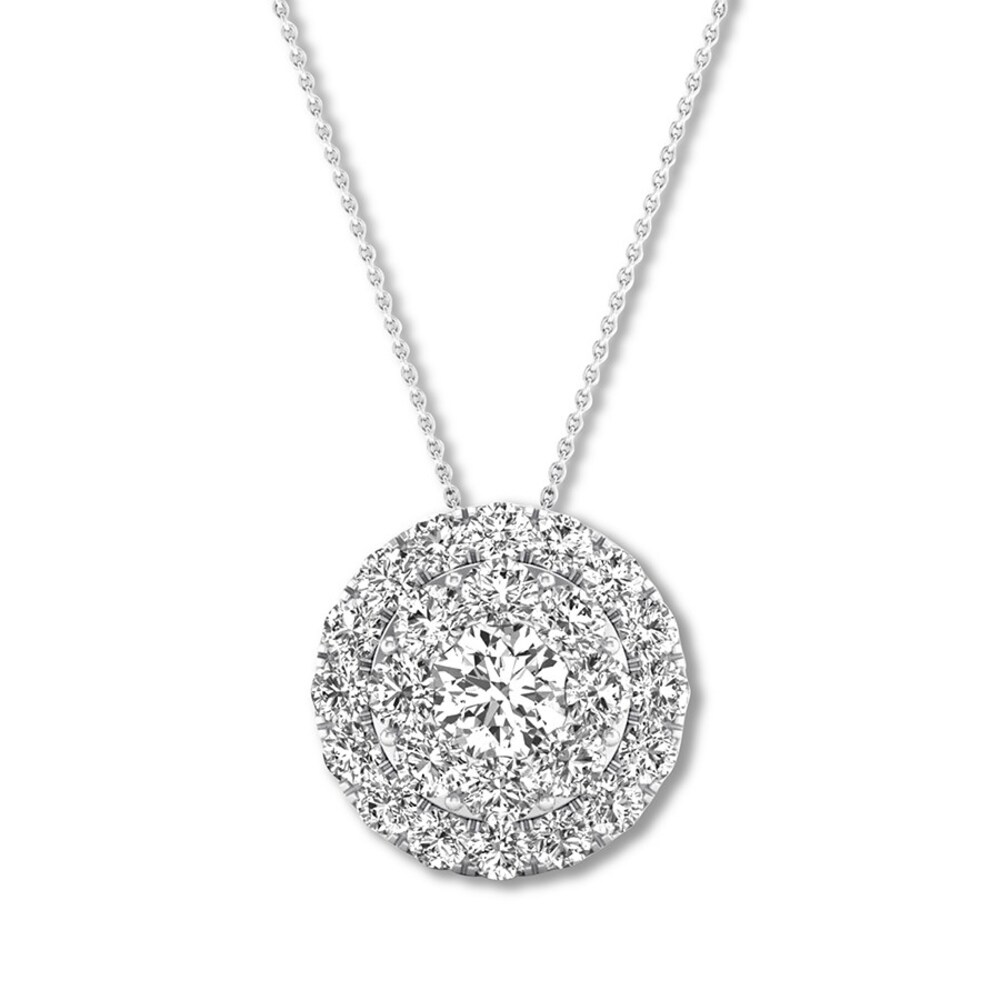 Diamond Necklace 1/2 carat tw Round 10K White Gold 16-18" Adj. iw5GQrB3 Diamond Necklace 1/2 carat tw Round 10K White Gold 16-18" Adj. iw5GQrB3