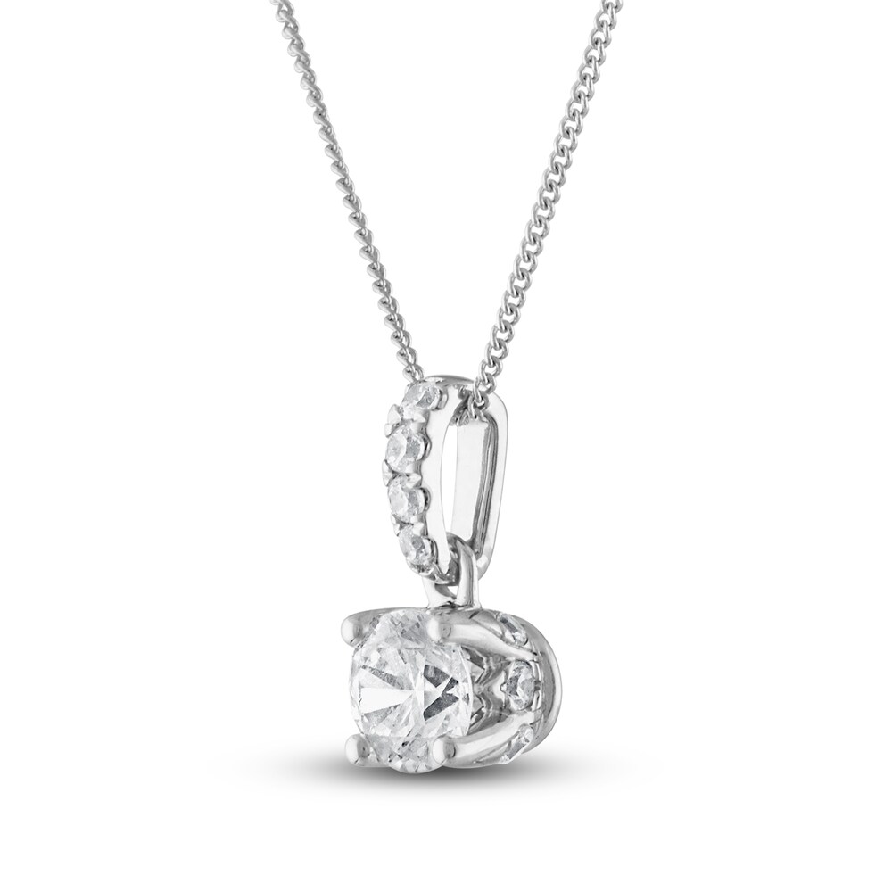 Heart\'s Desire Diamond Necklace 5/8 ct tw Round 18K White Gold iwxLS6T0 Heart\'s Desire Diamond Necklace 5/8 ct tw Round 18K White Gold iwxLS6T0