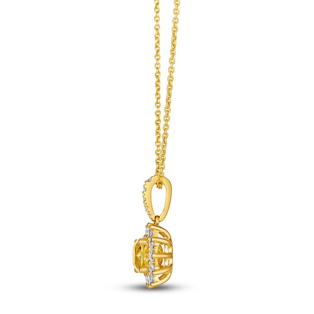 Le Vian Sunny Yellow Diamond Pendant Necklace 7/8 ct tw Cushion/Round 14K Honey Gold 18\" jI9GIpIq Le Vian Sunny Yellow Diamond Pendant Necklace 7/8 ct tw Cushion/Round 14K Honey Gold 18\" jI9GIpIq