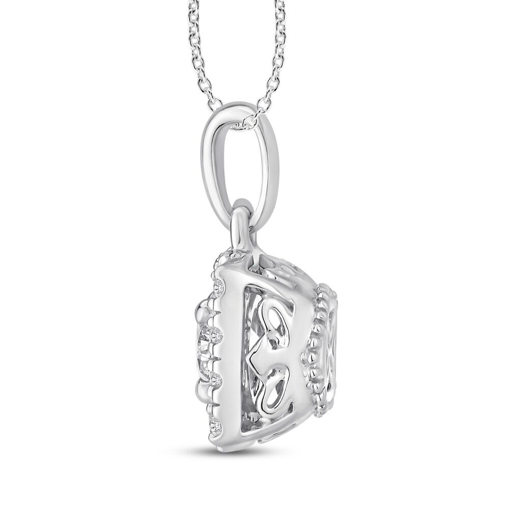 Diamond Necklace 5/8 ct tw Round 14K White Gold jSOBcLlG Diamond Necklace 5/8 ct tw Round 14K White Gold jSOBcLlG