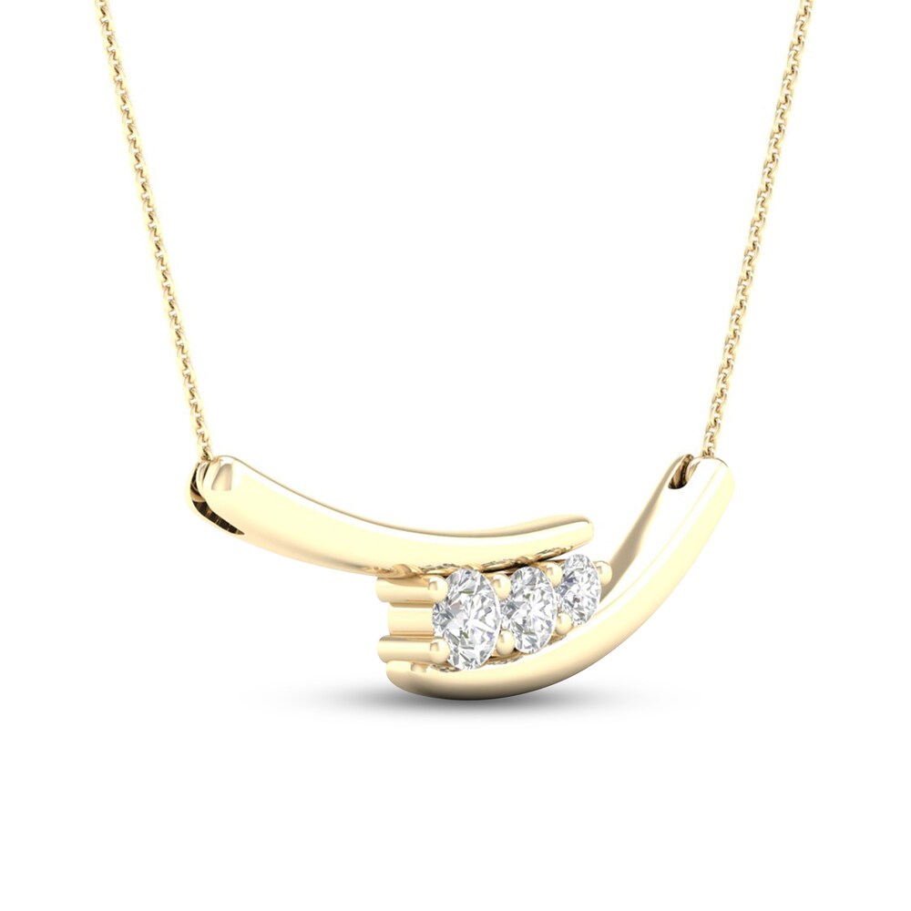 Diamond Necklace 1/4 ct tw Round 10K Yellow Gold jUeekE2b Diamond Necklace 1/4 ct tw Round 10K Yellow Gold jUeekE2b