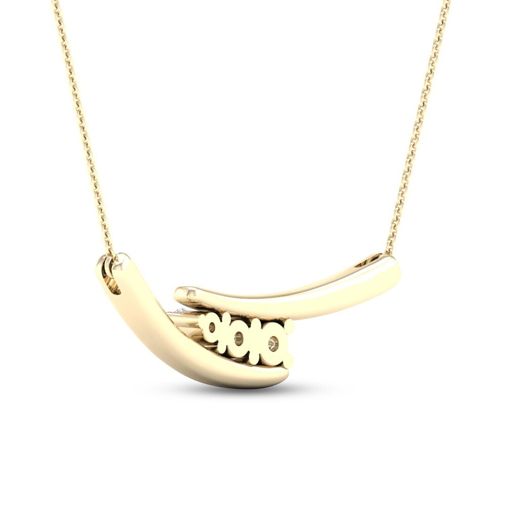 Diamond Necklace 1/4 ct tw Round 10K Yellow Gold jUeekE2b Diamond Necklace 1/4 ct tw Round 10K Yellow Gold jUeekE2b