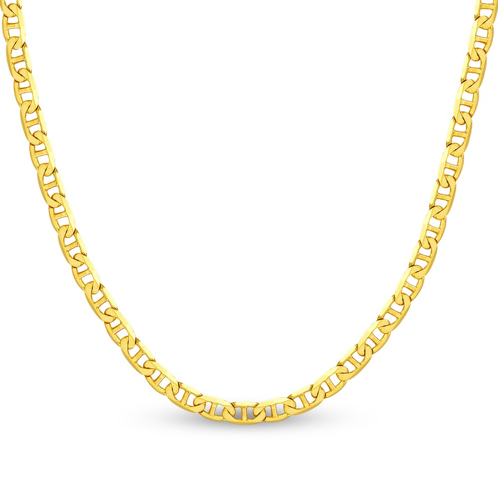 Mariner Chain Necklace 14K Yellow Gold 18" k64Aq7Dk Mariner Chain Necklace 14K Yellow Gold 18" k64Aq7Dk
