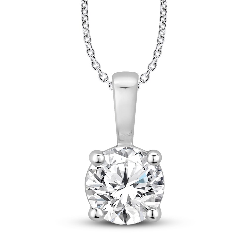 Certified Diamond Solitaire Necklace 1/4 ct tw Round 18K White Gold (I1/I) kBhnZX5O Certified Diamond Solitaire Necklace 1/4 ct tw Round 18K White Gold (I1/I) kBhnZX5O