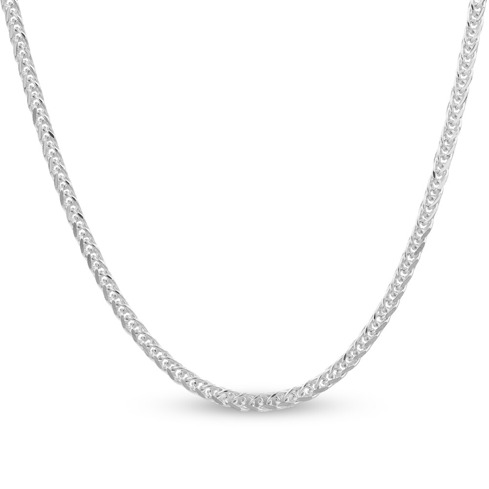 Square Wheat Chain Necklace 14K White Gold 16" kXUT6nND Square Wheat Chain Necklace 14K White Gold 16" kXUT6nND