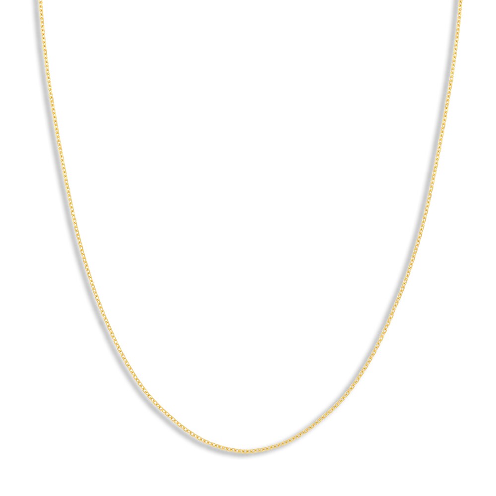 Diamond-Cut Cable Chain Necklace 14K Yellow Gold 20" kmnmngIa Diamond-Cut Cable Chain Necklace 14K Yellow Gold 20" kmnmngIa