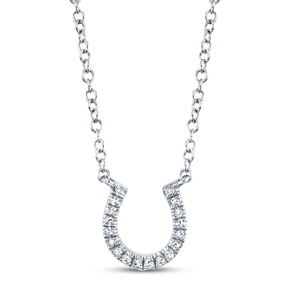 Shy Creation Horseshoe Necklace 1/20 ct tw Diamonds 14K Gold SC55002923 kqqnqrJK Shy Creation Horseshoe Necklace 1/20 ct tw Diamonds 14K Gold SC55002923 kqqnqrJK