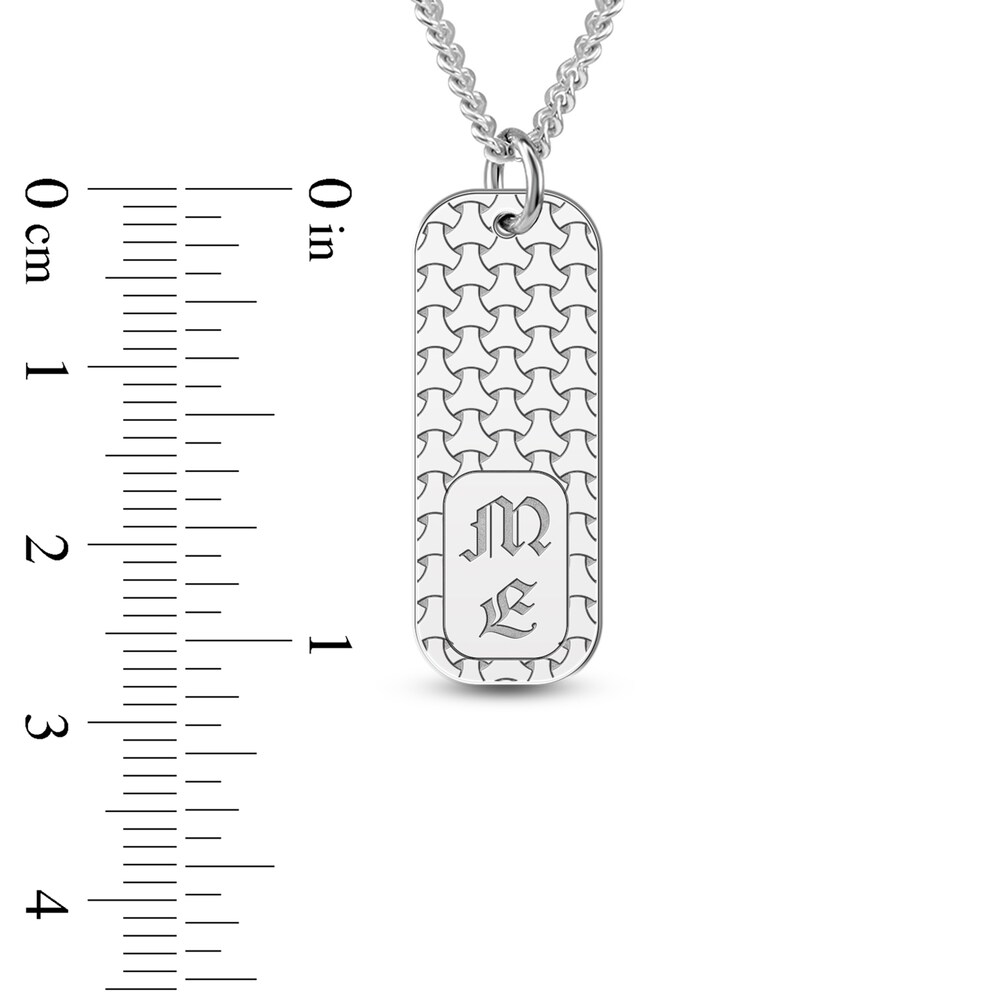 Men\'s Engravable Dog Tag Pendant Necklace Sterling Silver 22\" lE3RzPZ7 Men\'s Engravable Dog Tag Pendant Necklace Sterling Silver 22\" lE3RzPZ7