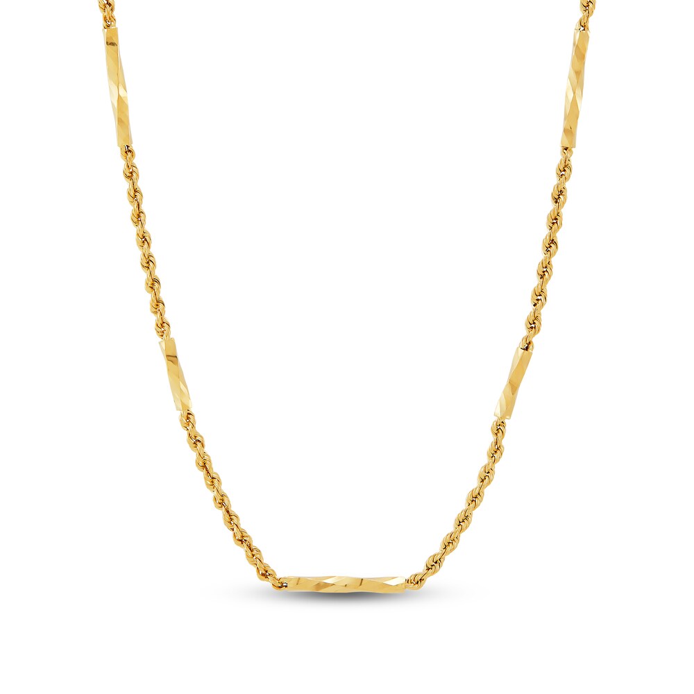 Rope Necklace 10K Yellow Gold lZ8NyCmF Rope Necklace 10K Yellow Gold lZ8NyCmF