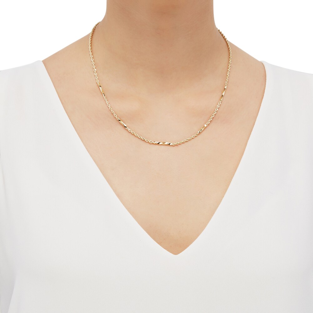 Rope Necklace 10K Yellow Gold lZ8NyCmF
