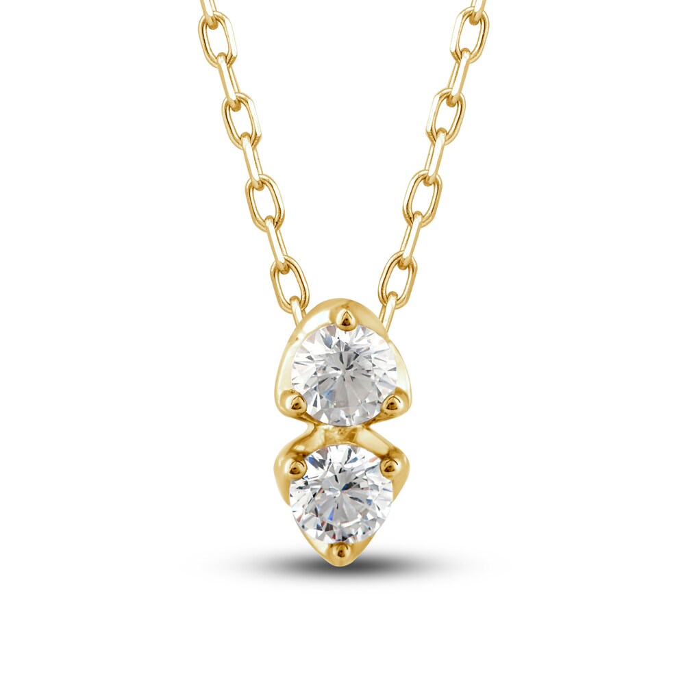 Diamond Pendant Necklace 1/4 ct tw Round 10K Yellow Gold mRpCV7wT Diamond Pendant Necklace 1/4 ct tw Round 10K Yellow Gold mRpCV7wT