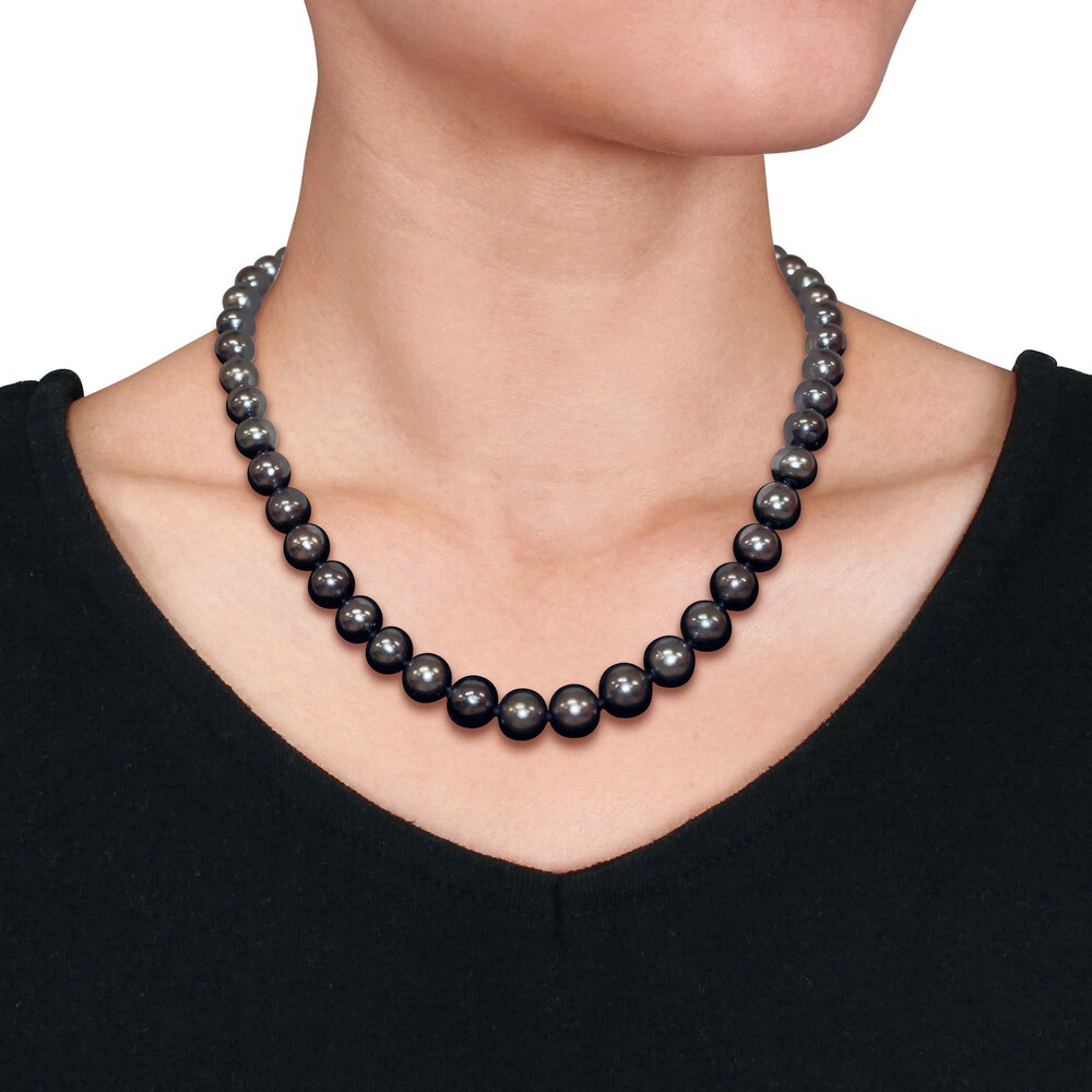 Tahitian Cultured Freshwater Pearl Strand Necklace 14K White Gold meH9hLRn Tahitian Cultured Freshwater Pearl Strand Necklace 14K White Gold meH9hLRn