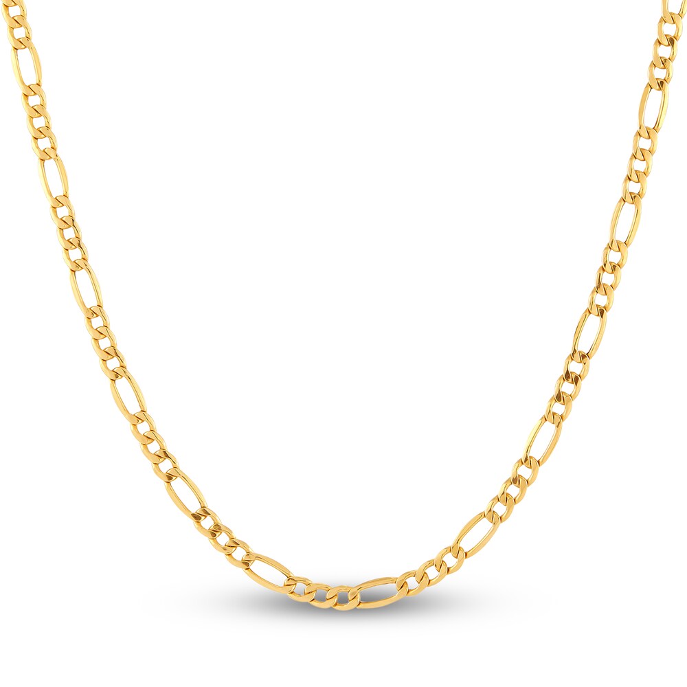 Figaro Chain Necklace 14K Yellow Gold 20" miXC6b8N Figaro Chain Necklace 14K Yellow Gold 20" miXC6b8N