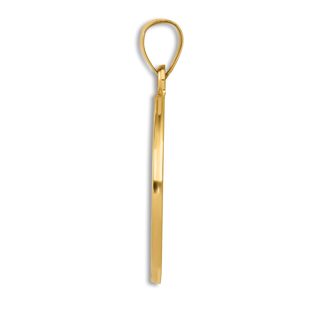 Religious Medal Pendant Necklace 14K Yellow Gold 18\" mmcbrAMH Religious Medal Pendant Necklace 14K Yellow Gold 18\" mmcbrAMH