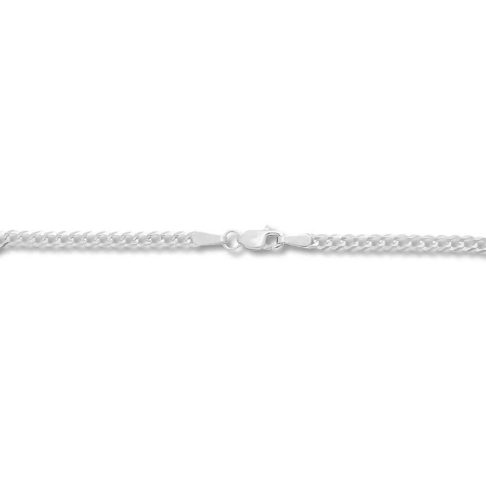 Curb Chain Necklace 14K White Gold 16\" myvMtBUc Curb Chain Necklace 14K White Gold 16\" myvMtBUc