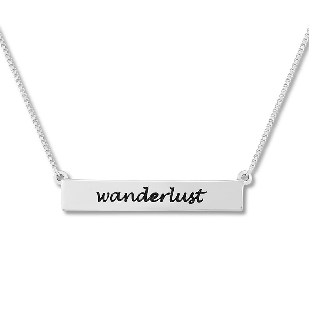 Diamond Bar Wanderlust Necklace Sterling Silver n2hIt1rw Diamond Bar Wanderlust Necklace Sterling Silver n2hIt1rw