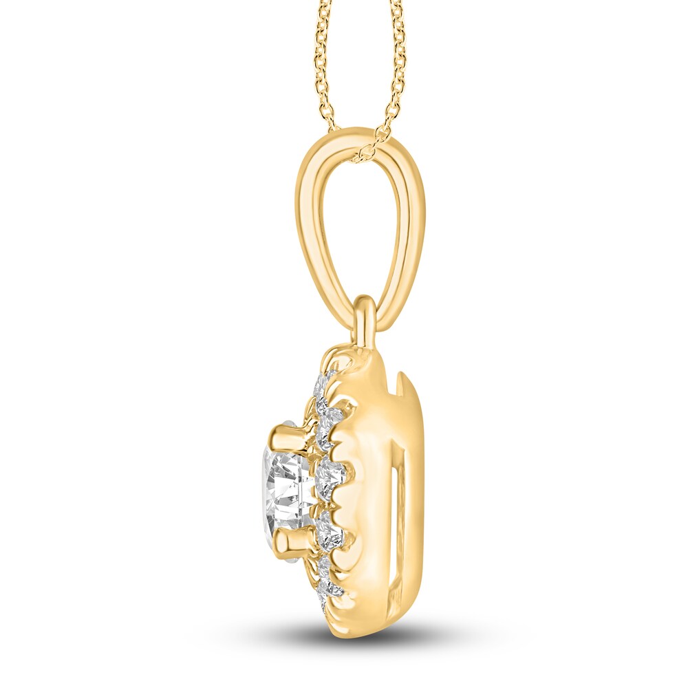 Hearts Desire Diamond Necklace 1/2 ct tw Round 18K Yellow Gold n7lVe13f Hearts Desire Diamond Necklace 1/2 ct tw Round 18K Yellow Gold n7lVe13f