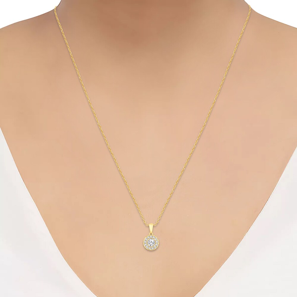 Hearts Desire Diamond Necklace 1/2 ct tw Round 18K Yellow Gold n7lVe13f Hearts Desire Diamond Necklace 1/2 ct tw Round 18K Yellow Gold n7lVe13f