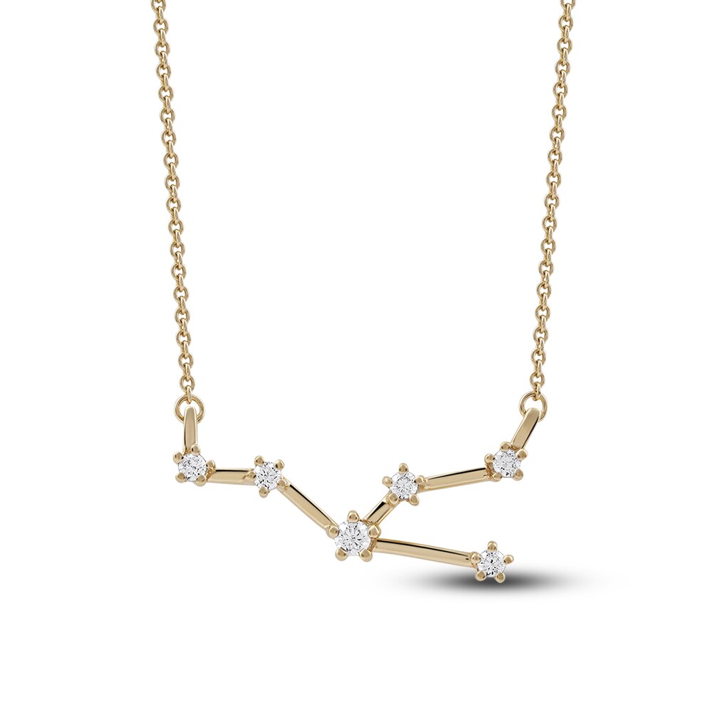 Diamond Taurus Constellation Pendant Necklace 1/6 ct tw Round 14K Yellow Gold ndXVtGri Diamond Taurus Constellation Pendant Necklace 1/6 ct tw Round 14K Yellow Gold ndXVtGri
