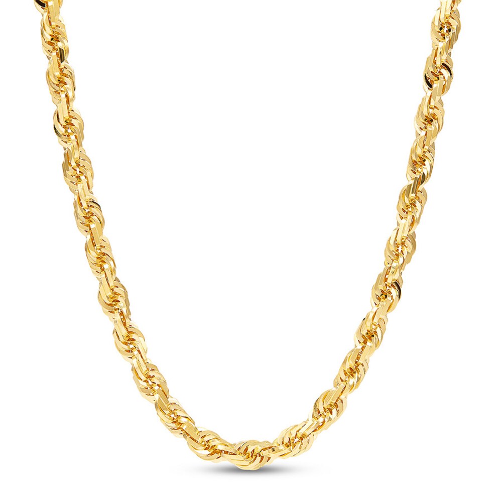 Rope Chain Necklace 10K Yellow Gold 24" o71i0Qh5 Rope Chain Necklace 10K Yellow Gold 24" o71i0Qh5