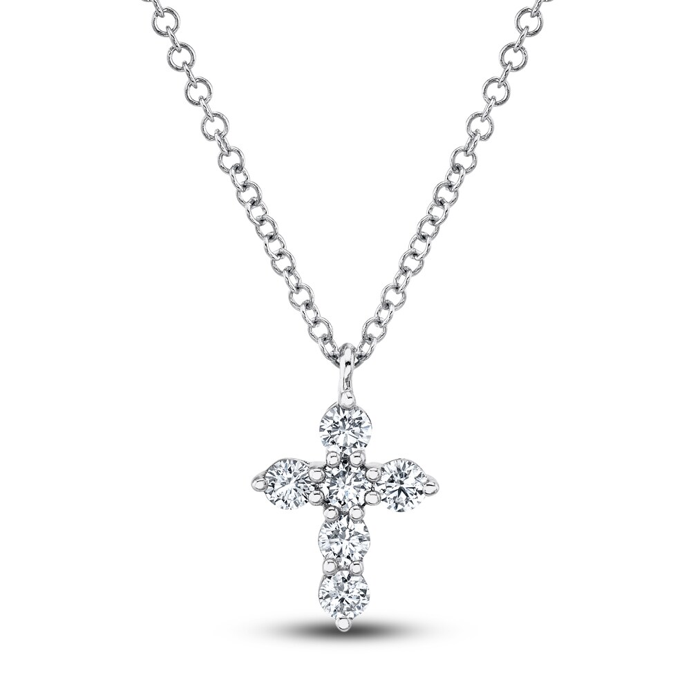 Shy Creation Diamond Cross Necklace 1/5 ct tw Round 14K White Gold 18" SC55021393 oMMI4tOt Shy Creation Diamond Cross Necklace 1/5 ct tw Round 14K White Gold 18" SC55021393 oMMI4tOt
