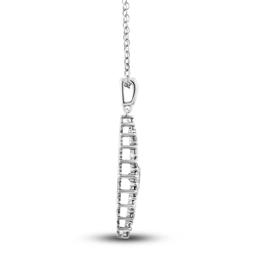 Diamond Pendant Necklace 2 ct tw Round 14K White Gold oN7lTBr0 Diamond Pendant Necklace 2 ct tw Round 14K White Gold oN7lTBr0