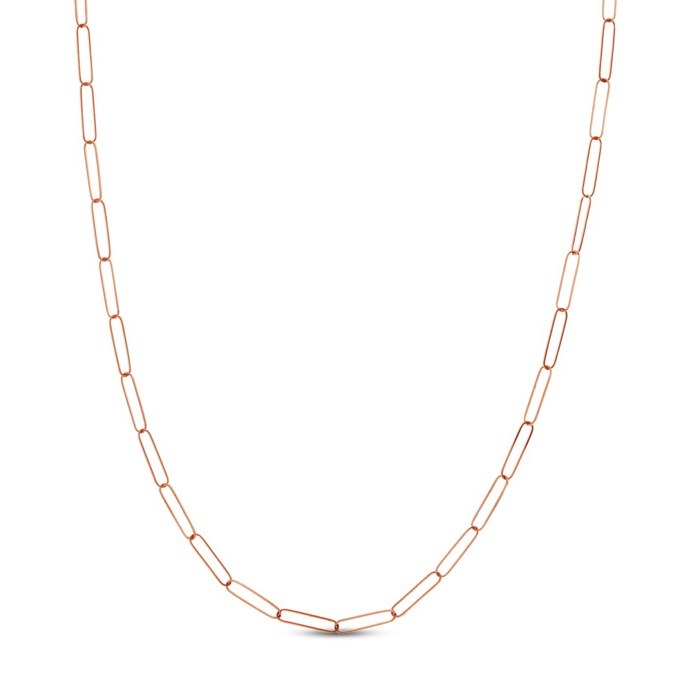 Paper Clip Chain Necklace 14K Rose Gold 16" oPWUbJdi Paper Clip Chain Necklace 14K Rose Gold 16" oPWUbJdi