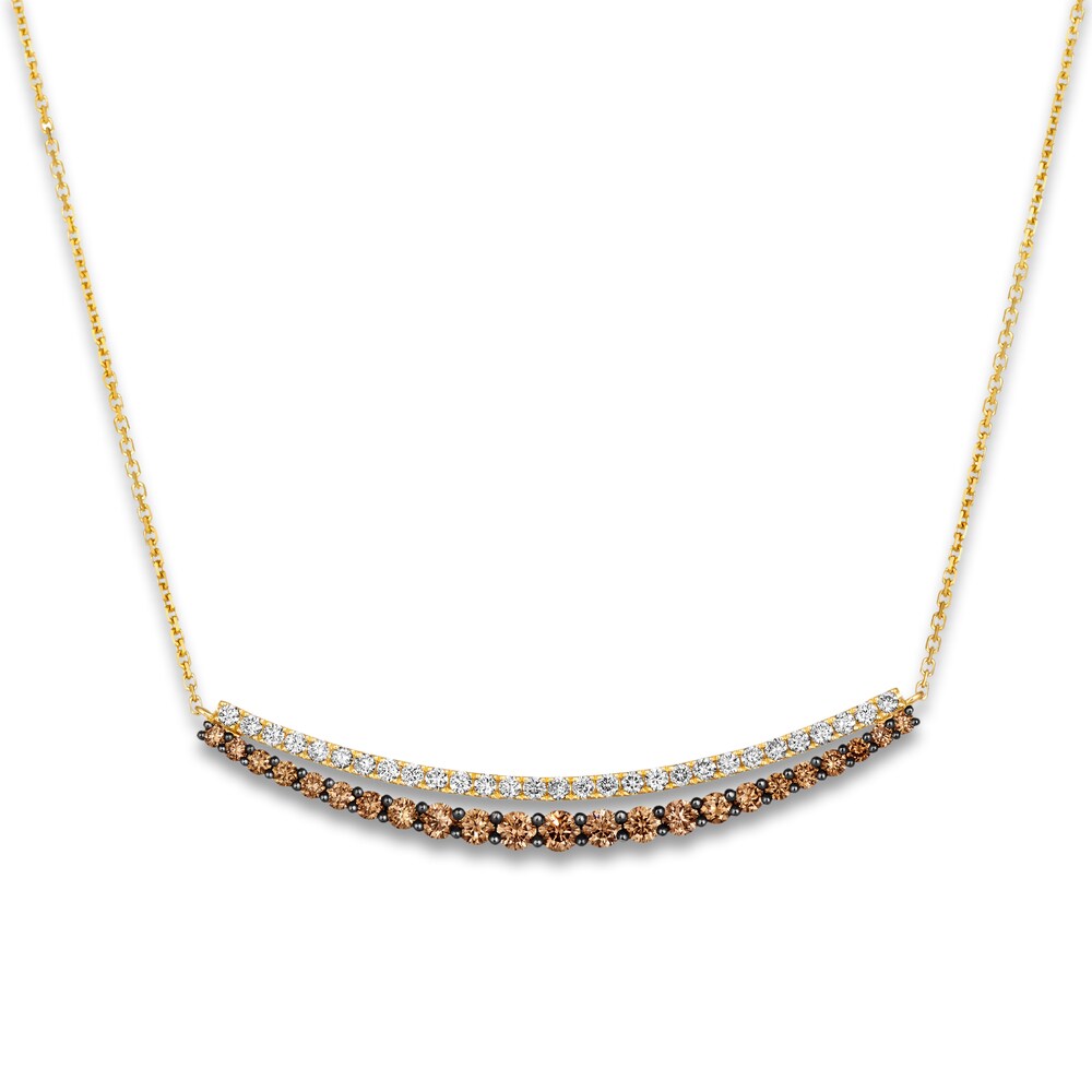 Le Vian Diamond Pendant Necklace 1-1/2 ct tw Round 14K Honey Gold 17" ohzoNNri Le Vian Diamond Pendant Necklace 1-1/2 ct tw Round 14K Honey Gold 17" ohzoNNri