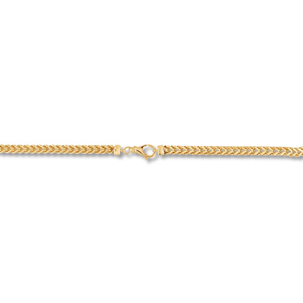 Square Franco Chain 10K Yellow Gold 24\" Approx. 3.9mm oiKAj5JY