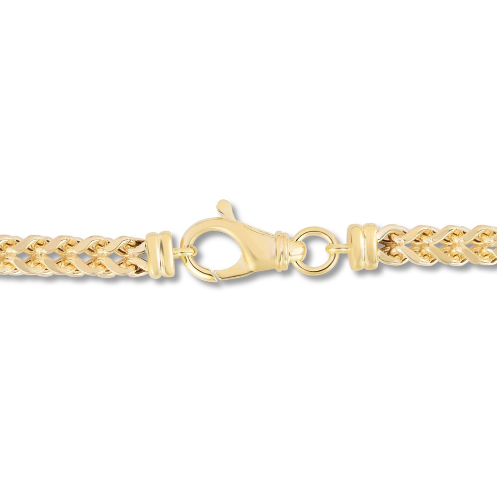 Square Franco Chain Necklace 14K Yellow Gold 26\" oioAElcG Square Franco Chain Necklace 14K Yellow Gold 26\" oioAElcG