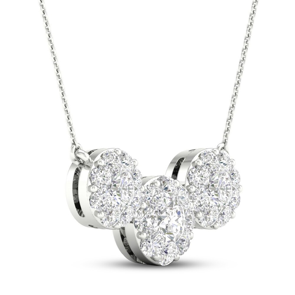 Diamond Necklace 1 ct tw Round 14K White Gold p9b6V4v0 Diamond Necklace 1 ct tw Round 14K White Gold p9b6V4v0