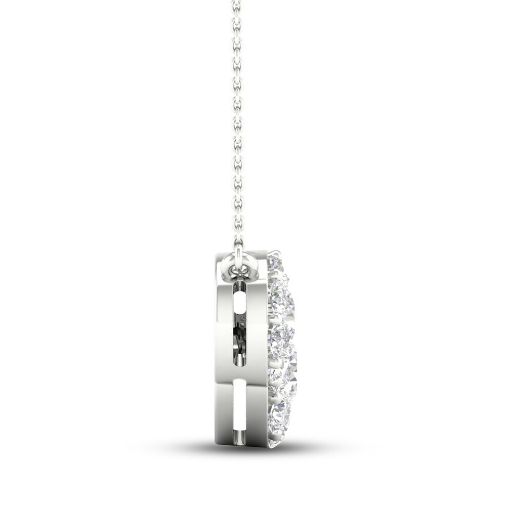 Diamond Necklace 1 ct tw Round 14K White Gold p9b6V4v0 Diamond Necklace 1 ct tw Round 14K White Gold p9b6V4v0