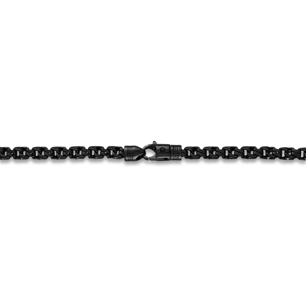 1933 by Esquire Men\'s Twisted Box Chain Necklace Black Ruthenium-Plated Sterling Silver 22\" pWAic7wJ 1933 by Esquire Men\'s Twisted Box Chain Necklace Black Ruthenium-Plated Sterling Silver 22\" pWAic7wJ