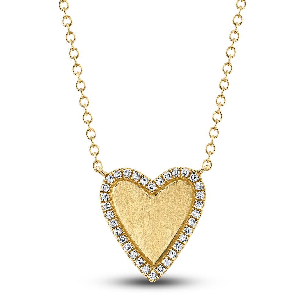 Shy Creation Diamond Heart Necklace 1/15 ct tw Round 14K Yellow Gold 18" SC55007071 pXcLTvup Shy Creation Diamond Heart Necklace 1/15 ct tw Round 14K Yellow Gold 18" SC55007071 pXcLTvup