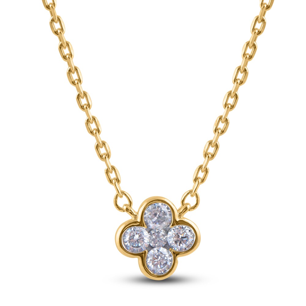 Diamond Pendant Necklace 1/6 ct tw Round 14K Yellow Gold 18" pbeRnKYL Diamond Pendant Necklace 1/6 ct tw Round 14K Yellow Gold 18" pbeRnKYL