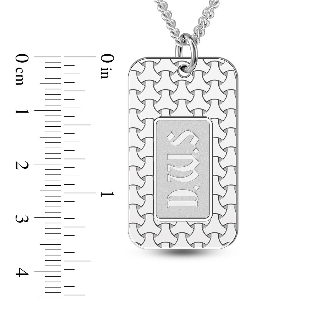 Men\'s Engravable Dog Tag Pendant Necklace Sterling Silver 22\" perugNjD Men\'s Engravable Dog Tag Pendant Necklace Sterling Silver 22\" perugNjD