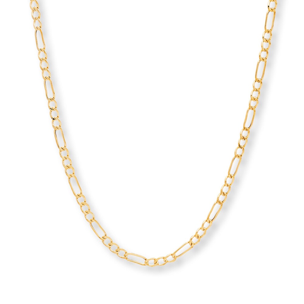 Figaro Link Chain 14K Yellow Gold 20" Length pzaUS1Up Figaro Link Chain 14K Yellow Gold 20" Length pzaUS1Up
