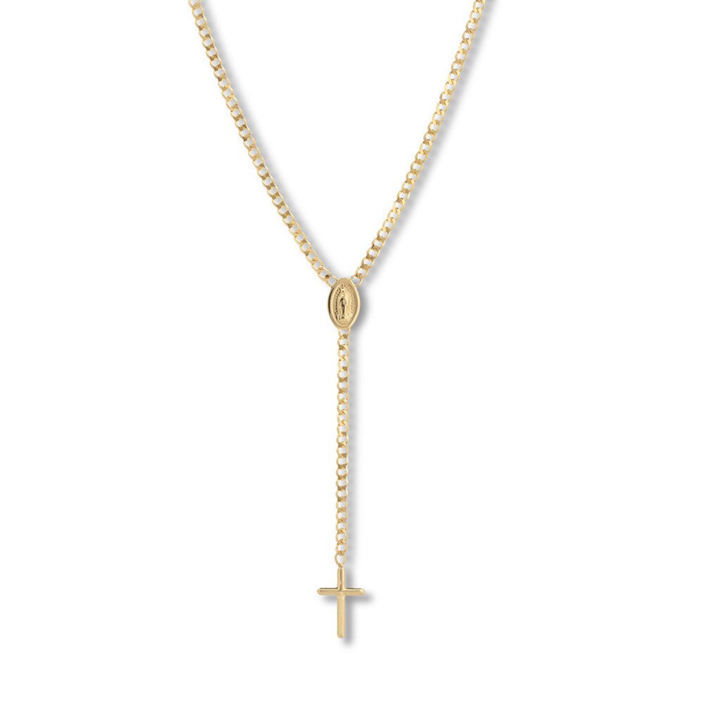Madonna and Crucifix Choker 14K Yellow Gold 15" Adjustable q9vCWVDj Madonna and Crucifix Choker 14K Yellow Gold 15" Adjustable q9vCWVDj