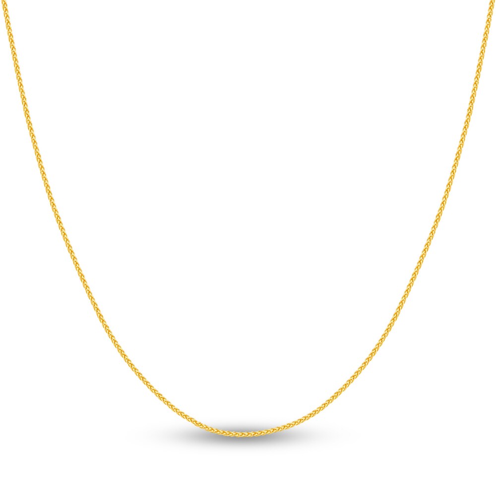 Round Wheat Chain Necklace 14K Yellow Gold 20" qGxe9rZO Round Wheat Chain Necklace 14K Yellow Gold 20" qGxe9rZO