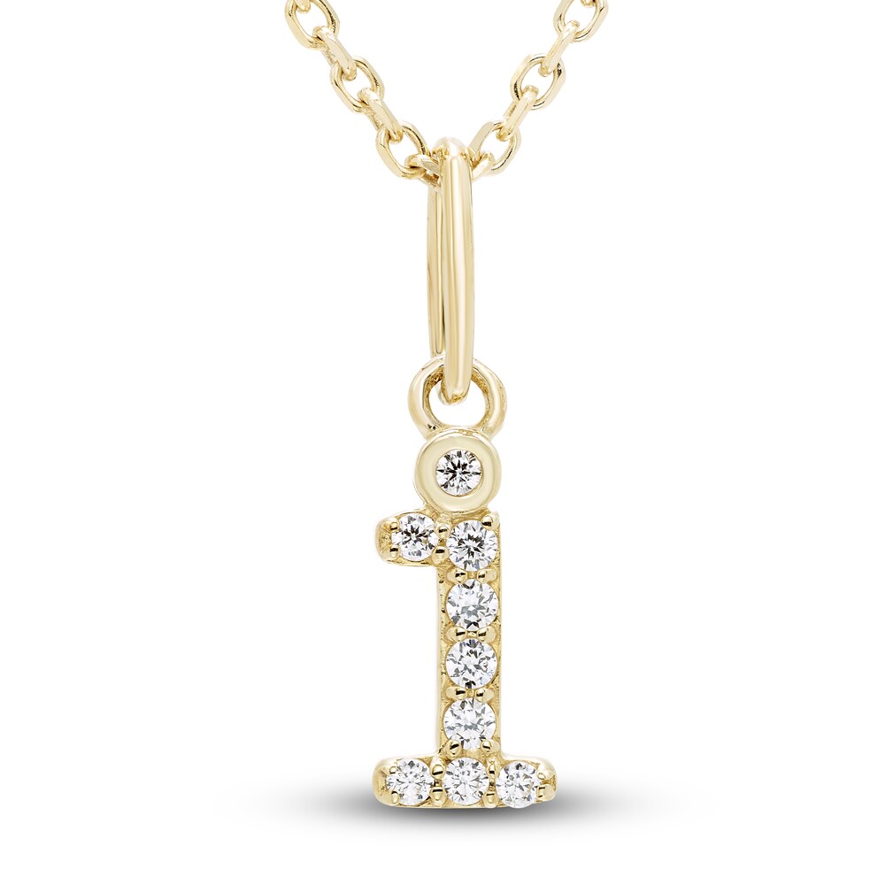 Diamond Initial I Pendant Necklace 1/20 ct tw Round 10K Yellow Gold 18" qWVVbJz9 Diamond Initial I Pendant Necklace 1/20 ct tw Round 10K Yellow Gold 18" qWVVbJz9