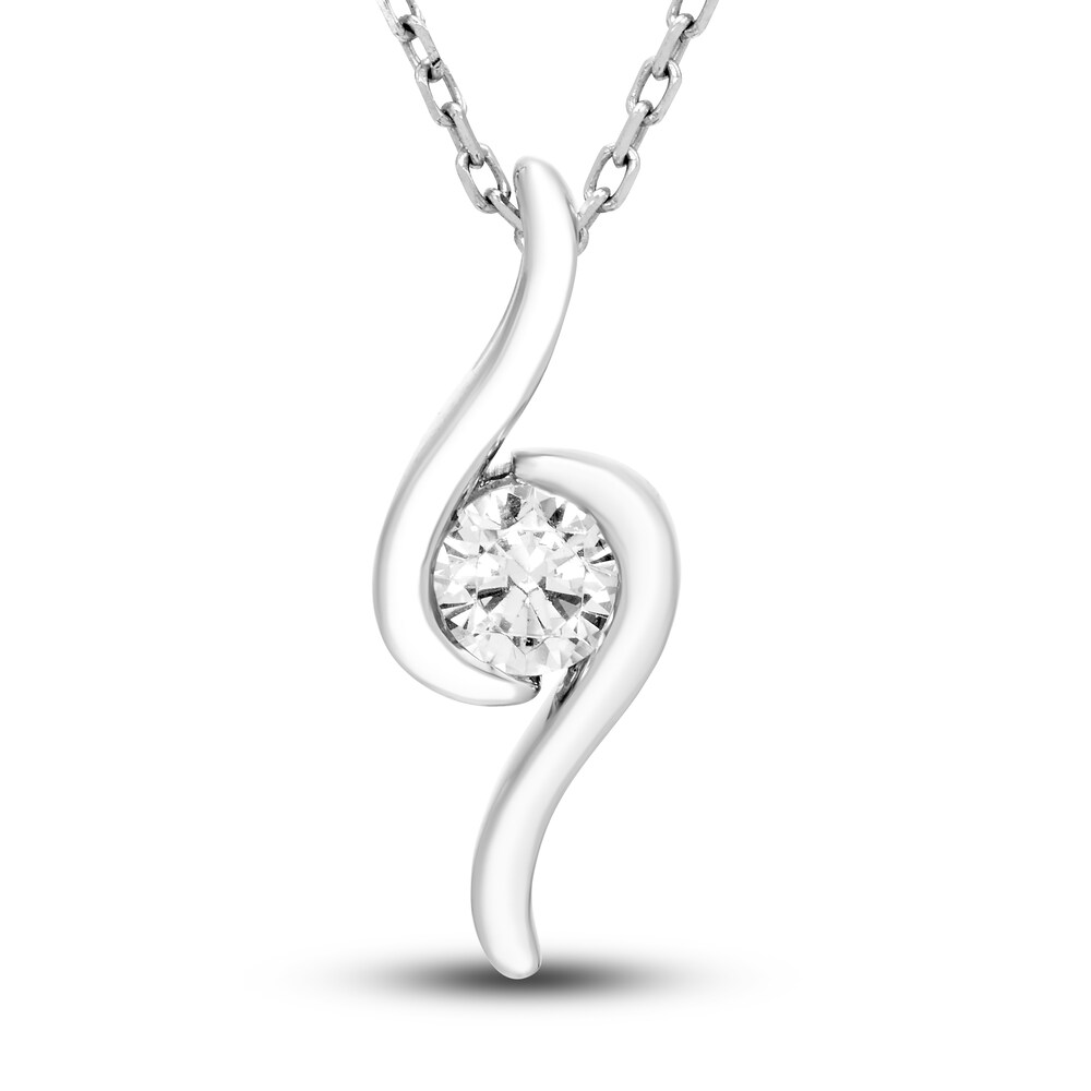 Hearts Desire Diamond Swirl Necklace 1/4 ct tw Round 18K White Gold r3c1oDdc Hearts Desire Diamond Swirl Necklace 1/4 ct tw Round 18K White Gold r3c1oDdc