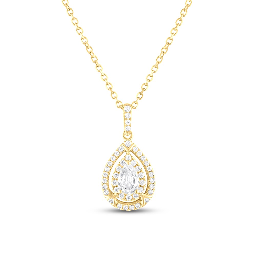 Vera Wang WISH Diamond Necklace 3/8 ct tw Round 10K Yellow Gold r3pdeP3S Vera Wang WISH Diamond Necklace 3/8 ct tw Round 10K Yellow Gold r3pdeP3S